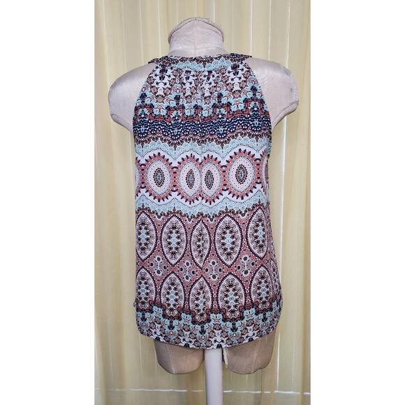 Skies are Blue Sleeveless Top Boho Size S - Picture 2 of 5
